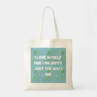 I love myself tote bag