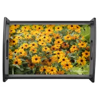 Rudbeckias / A Bed of Black-Eyed Susans Serving Tray