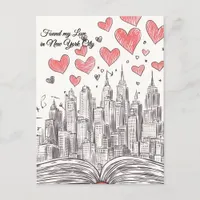 Found my Love in New York City Valentine's Day Postcard