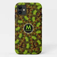 Snakey Abstract Monogram iPhone 5 Case-Mate iPhone 11 Case