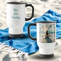 Positive Affirmation | I am Worthy of Love Travel Mug