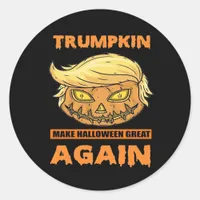 Trumpkin Make Halloween Great Again Funny Classic Classic Round Sticker