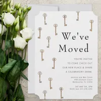 Vintage Keys New Home Announcement & Invitation