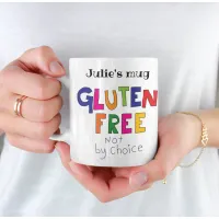 Gluten Free, not by choice coeliac personalise Coffee Mug