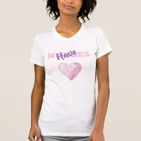 *~* Nurses Have Heart Watercolor Pink Lavender T-Shirt