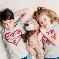 Be My Valentine Heart Unisex Kids T-Shirt