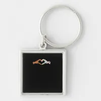 Skeleton Hands Heart Show Clean Graphic Mood Keychain