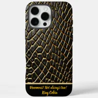 The intricate texture of a poisonous snake's skin iPhone 16 pro max case