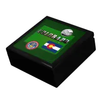 Colorado Picture Text, Flag, Seal, Quarter, Map Gift Box