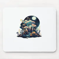 Cottagecore And Aesthetic Goblincore Mushroom Fair Mouse Pad