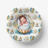 Coastal Themed Beachy Boy's Baby Shower Paper Bowls