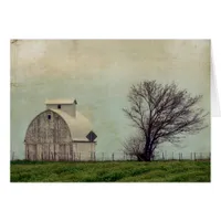 Kalona Iowa Fields and Barn With Tree Cards