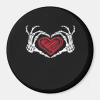 Heart Hands Skeleton Magnet