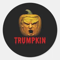 Trumpkin – Funny Donald Pumpkin Halloween  Classic Round Sticker