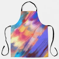 Modern Abstract Art brushstrokes Apron