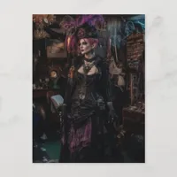 Woman in the Costume Shop Postcard