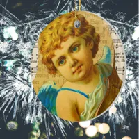 Cherub Ceramic Ornament