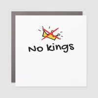 No Kings In America Classic Retro Style Car Magnet