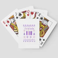 Tis The Season Sweater Christmas Xmas Catholic Poker Cards