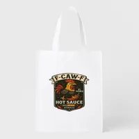 Crow Humor Funny Gothic F-Caw-F Grocery Bag
