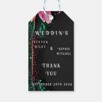 Blossoming Romance: A Full Floral Wedding Theme Gift Tags