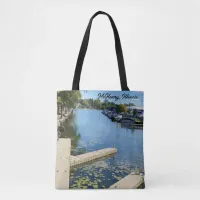 McHenry, Illinois Fox River Boatway Tote Bag