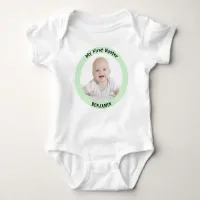 My First Easter Personalized Photo Springtime Baby Bodysuit