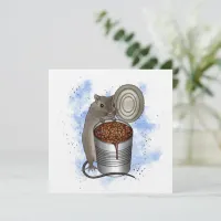 Rat and Bake Beans Art Card