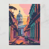 Travel to Havana Postcard