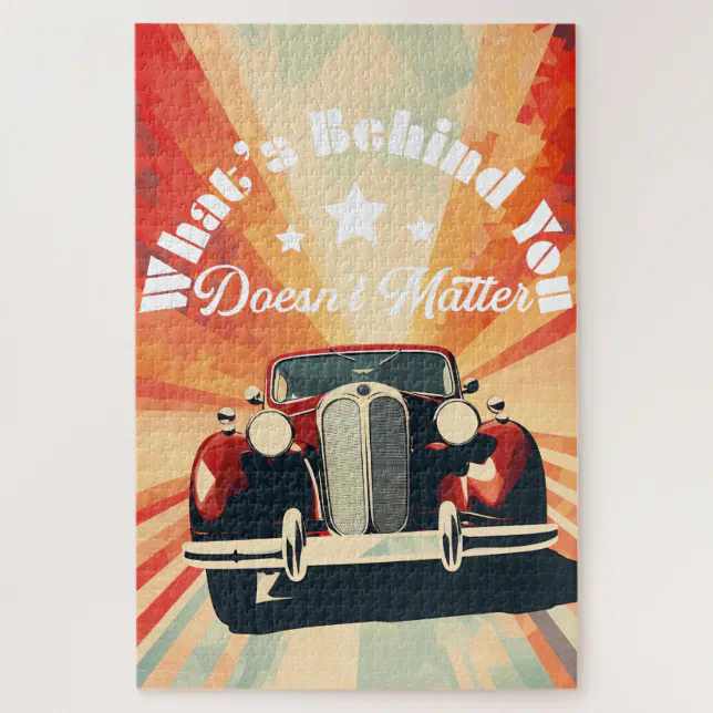 30s Car What's Behind You Doesn't Matter Jigsaw Puzzle