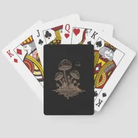 Cottagecore Mushrooms Fungi Goblincore Aesthetic Poker Cards
