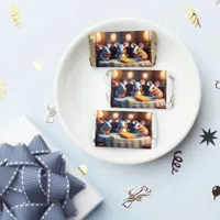 Mouse family at the dining table, Kids Birthday Hershey's Miniatures