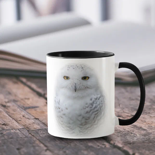 Beautiful, Dreamy and Serene Snowy Owl Mug