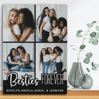 Best Friends Forever Personalized 4 Photo Collage Plaque