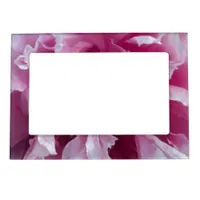 Pink Peony Flower Magnetic Photo Frame