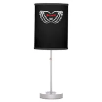 Skeleton Hands Folded In A Heart. Funny Halloween  Table Lamp
