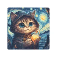 A Magical Cat Metal Print