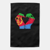 Hands Heart With Eritrean Flag