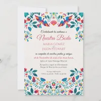 Otomi Tenangos Romantic Elegant Spanish Wedding Invitation