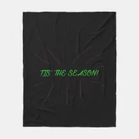 Tis Season Collection Graphic Minimal Clean Fleece Blanket