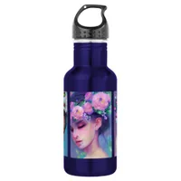 Sleepy Maidens Ethereal Fantasy Fairytale Art Stainless Steel Water Bottle