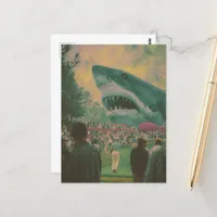 Sharks Make Golf Exciting Postcard