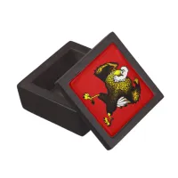 Cartoon Fighting Eagle Keepsake Box