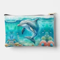 Dolphin Under the Sea Accessory Pouch