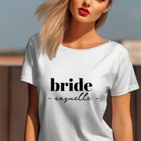 Modern Bride Personalized Name T-Shirt