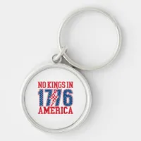 No Kings In America We The People Vintage Keychain
