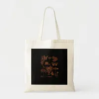 Botanical Art, Frog Fungi Goblincore Aesthetic Cot Tote Bag