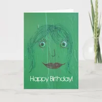 Face Graffiti, Happy Birthday! Card