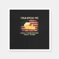 Vintage Usa Flag Trumpkin Pie Make Thanksgiving Gr Napkins
