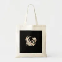 Aesthetic Moon Goblincore And Cottagecore Mushroom Tote Bag